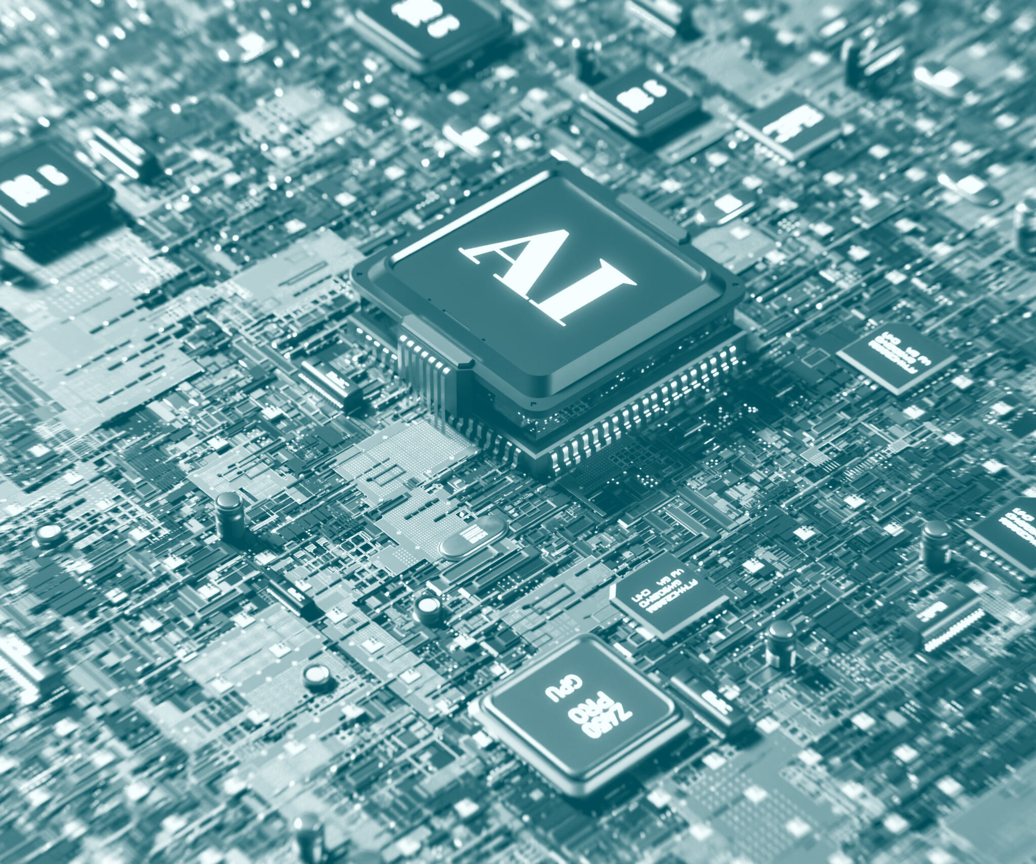 Microchip in Circuitboard - Will AI Replace Writers? We Don’t Think So. - D Custom