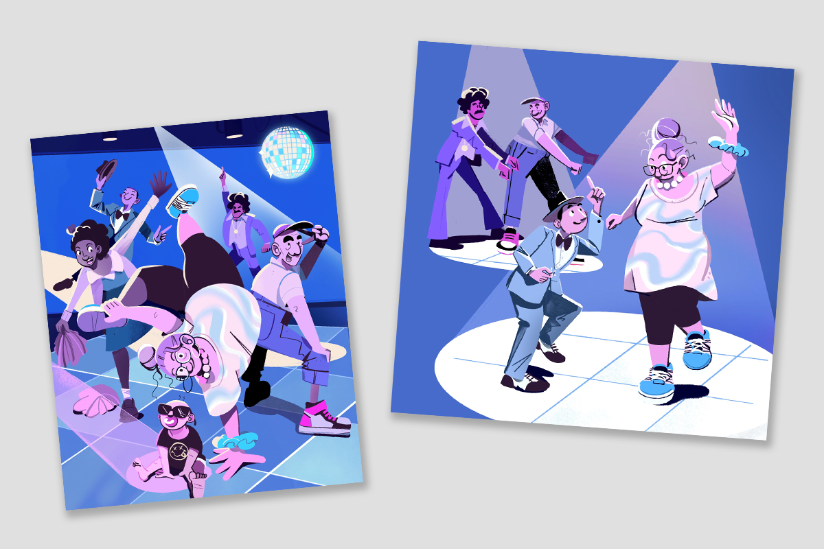 Illustrations by Nathan Hackett for University of Houston magazine