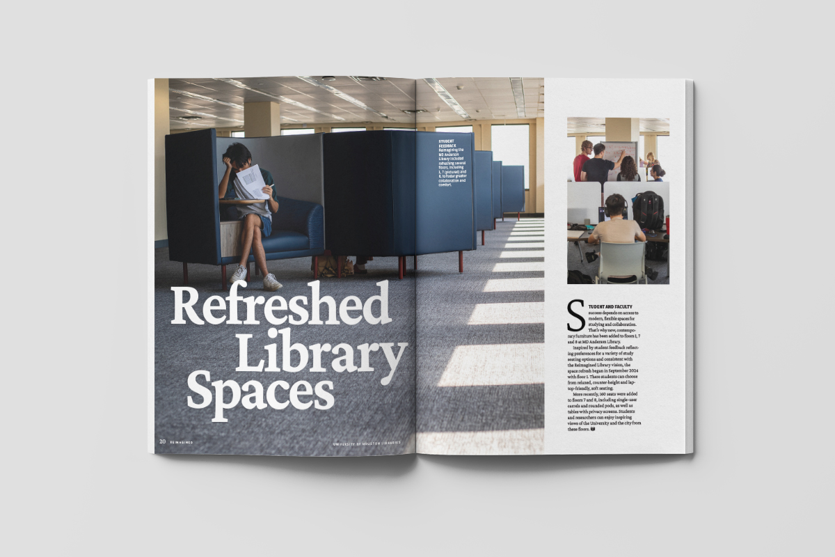 Feature in UH Libraries magazine