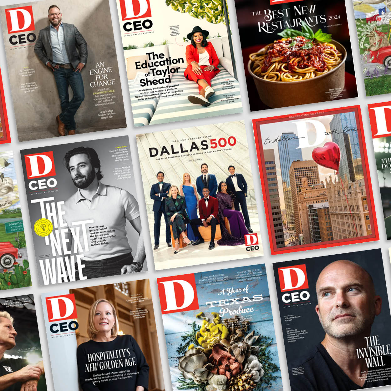 D Magazine and D CEO covers