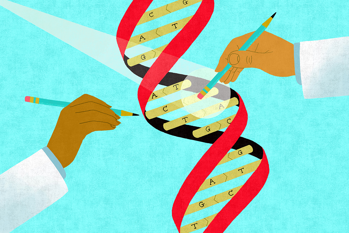 Illustration of DNA sequence