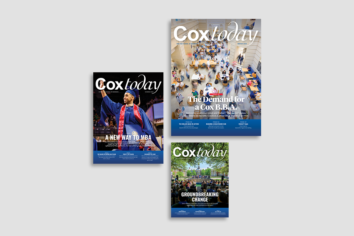 SMU Coxtoday Magazine covers