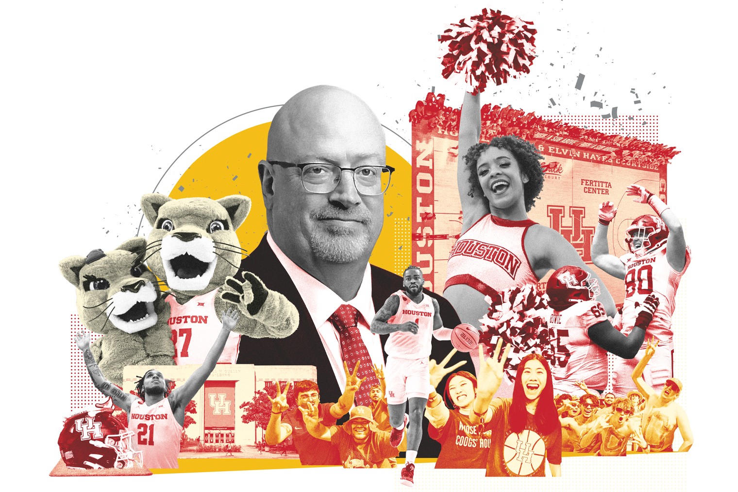 University of Houston magazine illustration